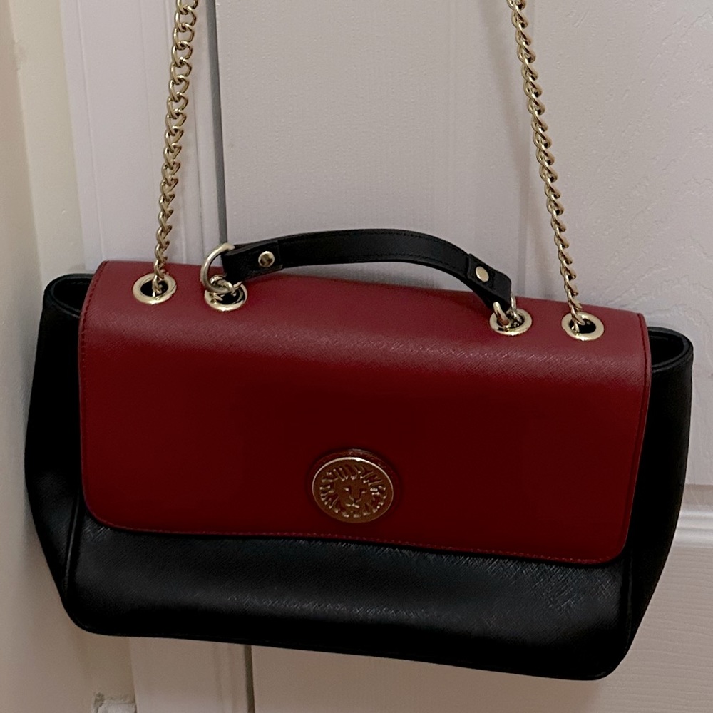 Gold Chain Red Bag Purse